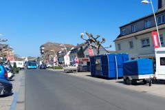 Für unseren Tauchturm wurde glatt die ganze Straße gesperrt 😉