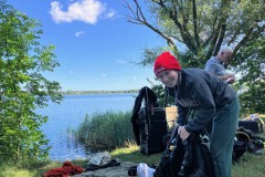 Weiter geht´s mit Tauchausbildung. Die ersten beiden Tauchgänge im See - Freu!