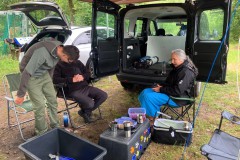 Auch die Pause fiel ins Nasse