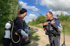 Endlich - die ersten beiden Freitauchgänge im See