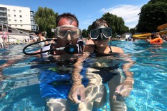 Papa und Sohn - beide waren mutig !