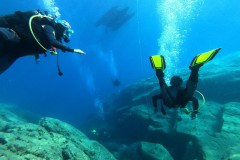 ....und dann ganz schnell Unter Wasser