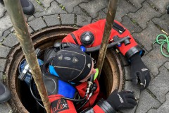 Der Einstieg war ein klein wenig beengt....